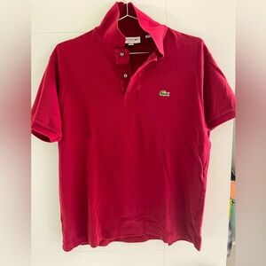 Maroon Polo T shirt Lacoste